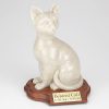 Faithful feline ceramic urn
