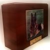 Walnut Dog Urn Memorial Box